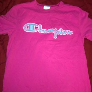 pink champion tee